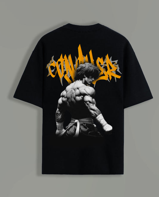 Oversized Cotton Conquer Round Neck T-shirt