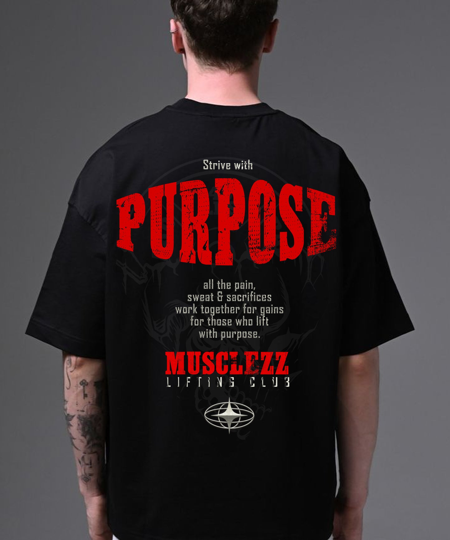 Oversized Cotton Purpose Round Neck T-Shirt