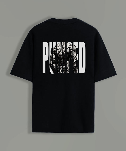 Oversized Cotton Pumped Round Neck T-Shirt