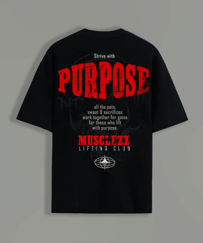 Oversized Cotton Purpose Round Neck T-Shirt