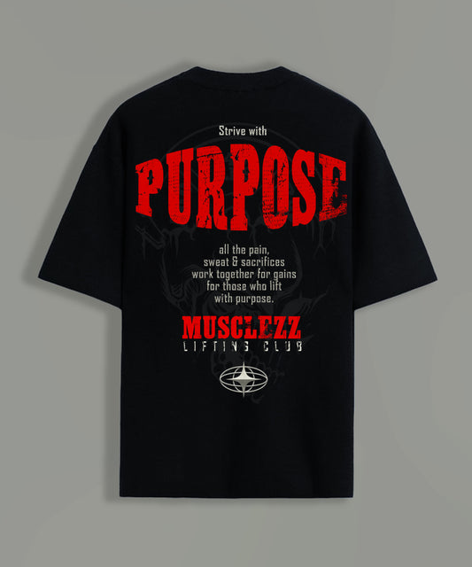 Oversized Cotton Purpose Round Neck T-Shirt